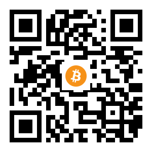 bitcoin:1HnebUbNWT1ow4vVpdmr2JHeXJ73K8miTx black Bitcoin QR code