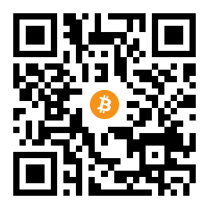 bitcoin:1HnwLpgUAPDZnfod9EKFRZB5ebd4NkSFhg black Bitcoin QR code