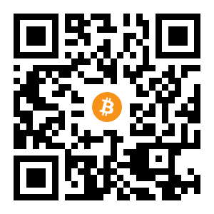bitcoin:1HoYkkzXTvXcsfW5kZKJ6YPwpPs4cGFYk1 black Bitcoin QR code