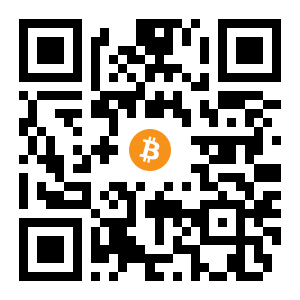 bitcoin:1HonpnsVu1YaFT8WzWQnmcA2BZ4HLERCjP black Bitcoin QR code