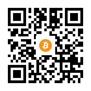 bitcoin:1HoqYCUPgAUyNwm75zuYkoU3QivYxkemnG black Bitcoin QR code