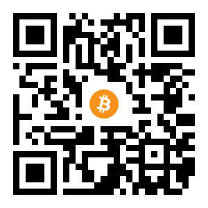 bitcoin:1HpCmtDJzSGeqMbPv5zdieWQPqQYdL82TF black Bitcoin QR code