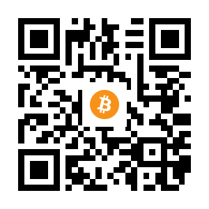 bitcoin:1HpFTauFUrZUTftEZPa38NjRkDFA54hjwC black Bitcoin QR code