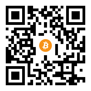 bitcoin:1HpYXDwNC3U5T8EDRE4RkZv5cqM8PPAMxE black Bitcoin QR code