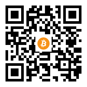 bitcoin:1HqLfZW7drvHmrjL3vLeuQbJnbJT281Fy8 black Bitcoin QR code