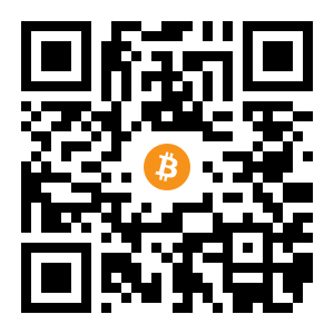 bitcoin:1HqNRjppw5SxuuLW23nr2YMWKV2dLoBe7F black Bitcoin QR code