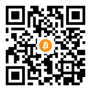 bitcoin:1Hr7pjh7dDoosZHK76jMesCyuDdYPfMXeF black Bitcoin QR code