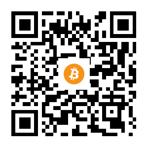 bitcoin:1HsFM6YorCZMdR4QZrwW7SF8sh5sChZXhz black Bitcoin QR code