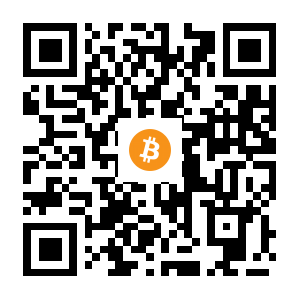 bitcoin:1HsG1U12t96LhMJZu9PPE8YaNWVKyxB6G8 black Bitcoin QR code
