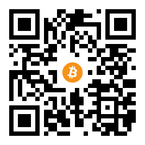 bitcoin:1HsMF1in6WyCKXS6dynT5kDPvJ85GyP2iS black Bitcoin QR code