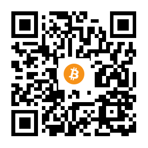 bitcoin:1HsNuvubG8m6SBLajwTNPmnzThRzXDsuWq black Bitcoin QR code