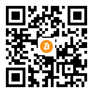 bitcoin:1HsVjAGWenyouNH2hZVnsfxo14pr3LzFDa black Bitcoin QR code