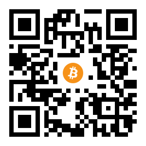 bitcoin:1HswXRDBuzEZyhmhEVvegTgZh8qEG446MY black Bitcoin QR code