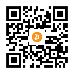 bitcoin:1Hud9GT5KjMCk9PYiiVgonpWJiXm25sgR3 black Bitcoin QR code