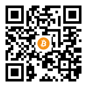 bitcoin:1HvDPXMqZK81Z8fMprguE7zacpJDQrGjnj black Bitcoin QR code
