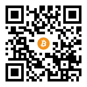 bitcoin:1HvqLViSCvRWhxxppGaCGVU7zBrazPBS3o black Bitcoin QR code