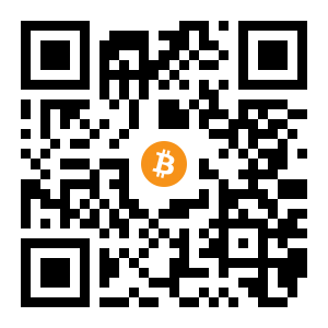 bitcoin:1Hw7PVRYPQz2YizqRT9b32dAJFizQUMFe black Bitcoin QR code