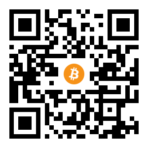 bitcoin:1HweN9p41BY2RBunsPqyVuheEq7gVoxA9u black Bitcoin QR code