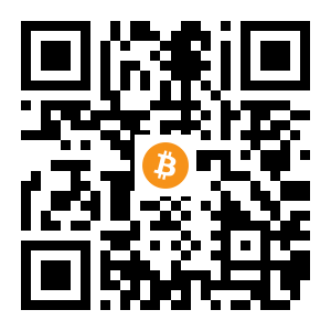 bitcoin:1HxNrj4hLc6p55pMTLjgZS7VPnB8PzLEAy black Bitcoin QR code