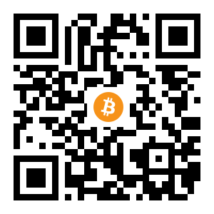 bitcoin:1HzS9YwkLiS7kfjRuJXgeCckz2Et3P87Bv black Bitcoin QR code