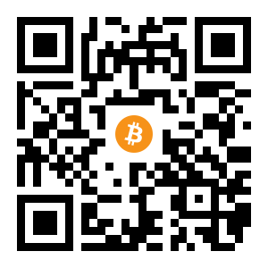 bitcoin:1HzZpL2tyknBGjg3HR25wyPNbsKqboG6mD black Bitcoin QR code