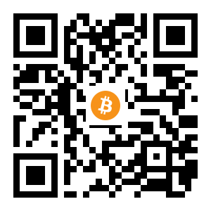 bitcoin:1HzpSq1Uv9tdTK44mV9w425p9tSNvizZuc black Bitcoin QR code