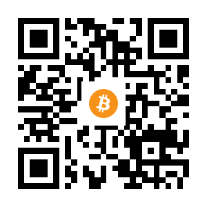 bitcoin:1J1TcTo8X7R7oNzWCRXB7cJakJfRbomWFx black Bitcoin QR code