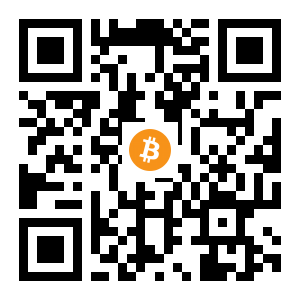 bitcoin:1J2xwRsBffygfx7mArMoWXVffVmqnVuezp black Bitcoin QR code