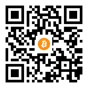 bitcoin:1J3B2ucUpWjWPPpejUCoLN93Gwz3q65CTd black Bitcoin QR code