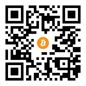 bitcoin:1J3Bn9exLxz8LbFJet3eyguz1hKZXuQkdB black Bitcoin QR code