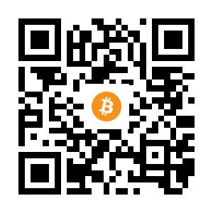 bitcoin:1J3DrqyeNd3HWJVasZAcAzameV16oYzAFz black Bitcoin QR code