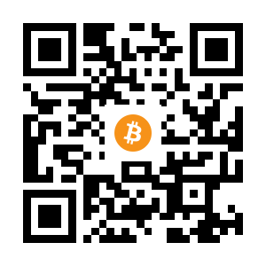 bitcoin:1J4GaGppVx2qzkro3DvoEidDVFQnNhvYqW black Bitcoin QR code