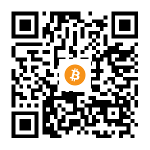 bitcoin:1J4ZNLoyCkWH8QTJ6YcTb2mxiK7QkfSNBi black Bitcoin QR code