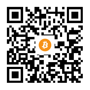 bitcoin:1J5GK8ZqZrcu6dwExCjJBf6furKVcnNCBa black Bitcoin QR code