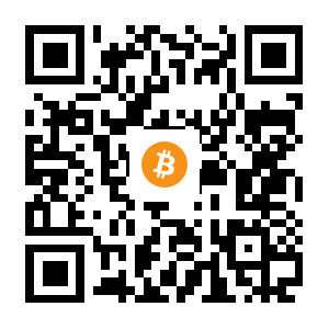 bitcoin:1J5bxV5S3GvoKYYjYDvyGgjSRyWxiWXbRt black Bitcoin QR code