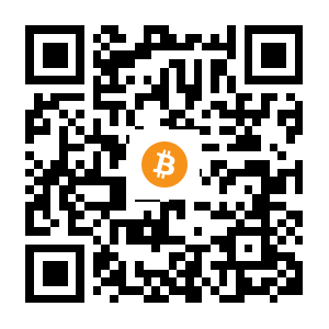 bitcoin:1J66r9aouyosprWUrK7f2JuMpntALQDuqi black Bitcoin QR code