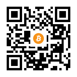 bitcoin:1J6LPs43B99jnE4F6EEFuZ8aSKH6bXawuX black Bitcoin QR code