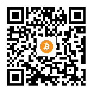 bitcoin:1J6f6LLmDCEPLnCWawWaqDFArGPQ1yEWHU black Bitcoin QR code
