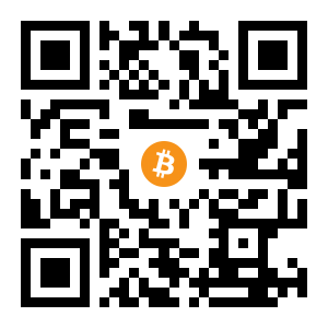 bitcoin:1J7FCauJiYWpQast1SEWbEpMXAUejS28eS black Bitcoin QR code