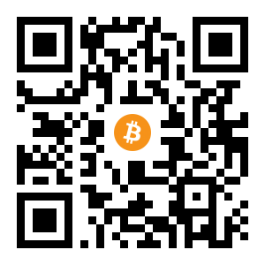 bitcoin:1J7LvfGsomViZNFDR4MqvLU8DkGNjcN6gP black Bitcoin QR code