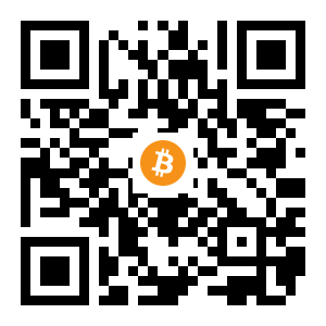 bitcoin:1J91aYcG9FR856DrMpjRu3PWihMQTgy4it black Bitcoin QR code