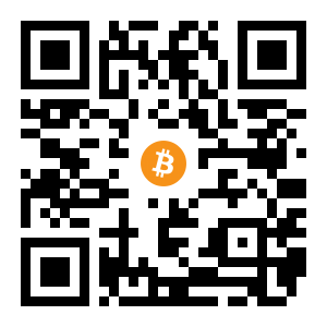 bitcoin:1J9FQdafMptsSJ8vjaGtK594S4oQhJMCbU black Bitcoin QR code