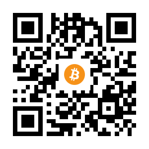 bitcoin:1JAHWu4cE3pad2V1wPqe2Jyxqe5pgZe8q9 black Bitcoin QR code