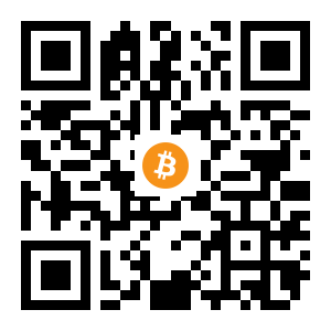 bitcoin:1JAnTDKigC5TXk1dEueg4xd7tyT11Zp8Vc black Bitcoin QR code