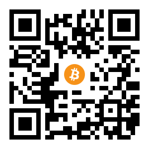 bitcoin:1JBKtpLKGPBH2kAcoZM7nqJr4fuAb4pBtA black Bitcoin QR code