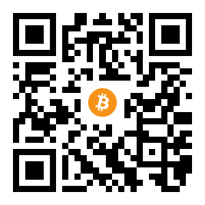 bitcoin:1JCB8ZduuGSdVSzmsx4yhfuhK3FB6mDVC6 black Bitcoin QR code