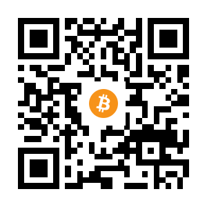 bitcoin:1JDhqLk5Fbq5x4YkWeXMuio68CTk77ve8a black Bitcoin QR code
