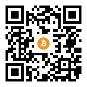 bitcoin:1JECFWTZsRw65y65DEVR2djXv2KMYfuo7A black Bitcoin QR code