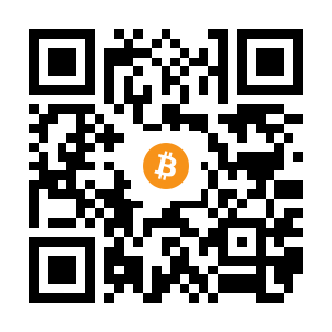 bitcoin:1JEhkxLii3KZEut1KQkXZnVqCTFf24Sbie black Bitcoin QR code