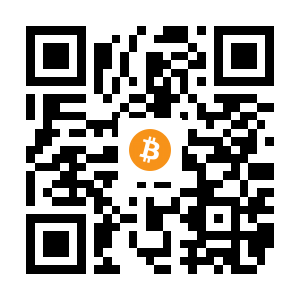 bitcoin:1JG3XnXcwwZiHrK2qX4yDSxKPkTChU2VrU black Bitcoin QR code